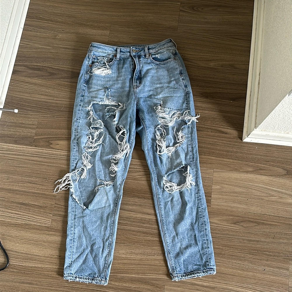 American eagle comfort stretch waistband mom jeans